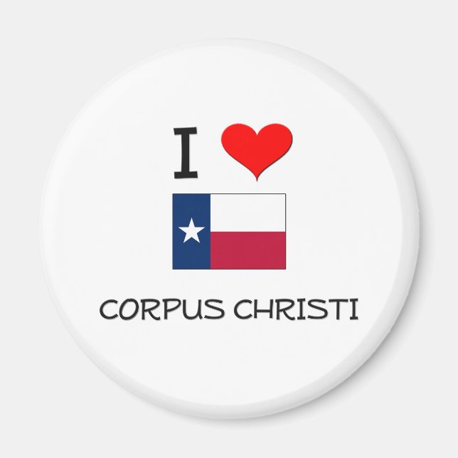 Imán Amo Corpus Christi Texas (Frente)