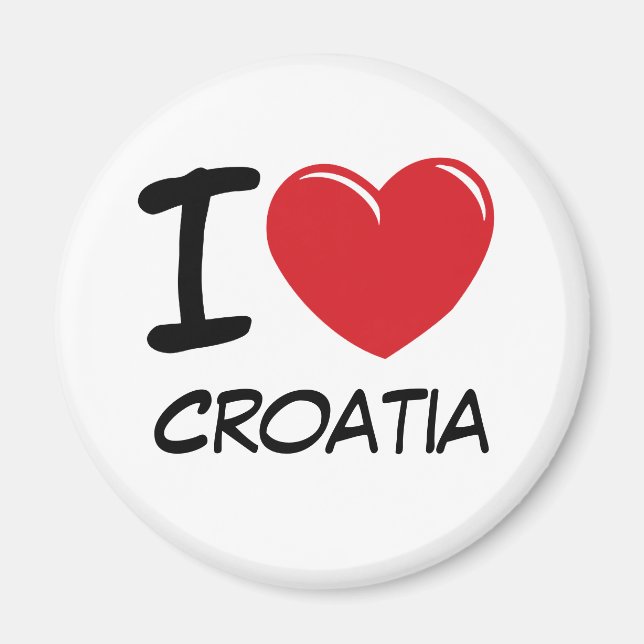 Imán Amo Croacia (Frente)