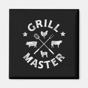 Imán Amo del asador chistoso cerdo Bbq barbacoa Grillma