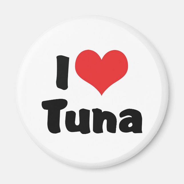Imán Amo el atún del corazón (Frente)