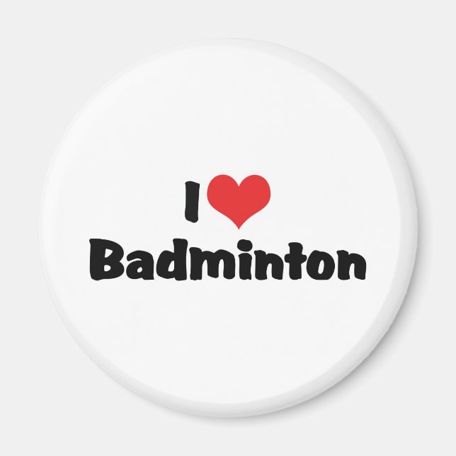Imán Amo el bádminton (Frente)