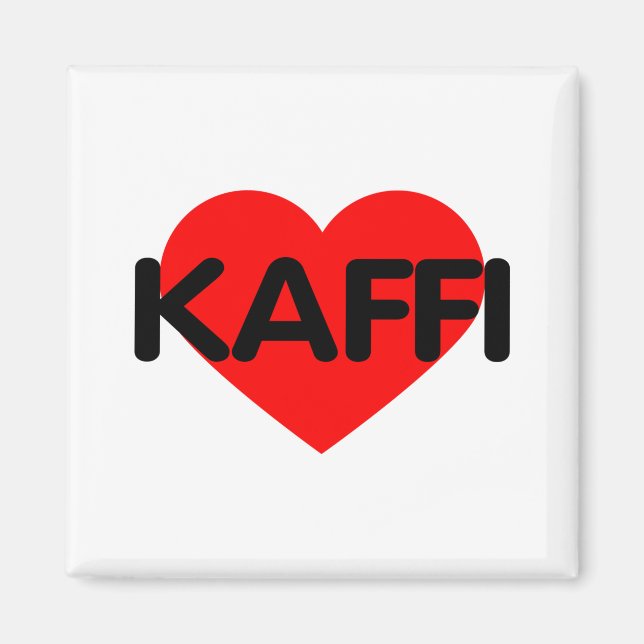 Imán Amo el café - Kaffi (Frente)