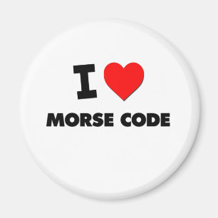 Imán Amo el código Morse