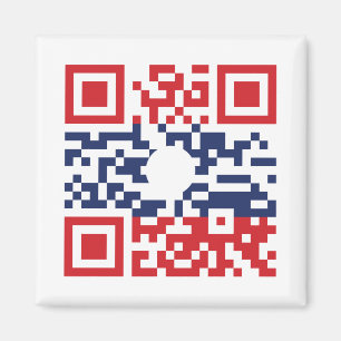 Imán Amo el código QR de la bandera de Laos (Khoy Huk L