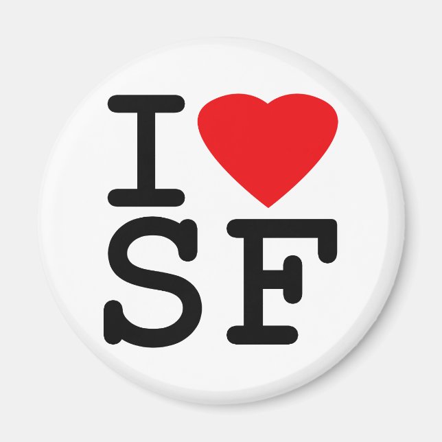 Imán Amo el corazón de San Francisco (Frente)