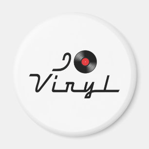 Imán Amo el corazón de vinilo - Amante del álbum de dis