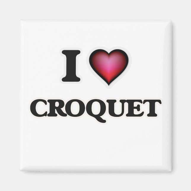 Imán Amo el Croquet (Frente)