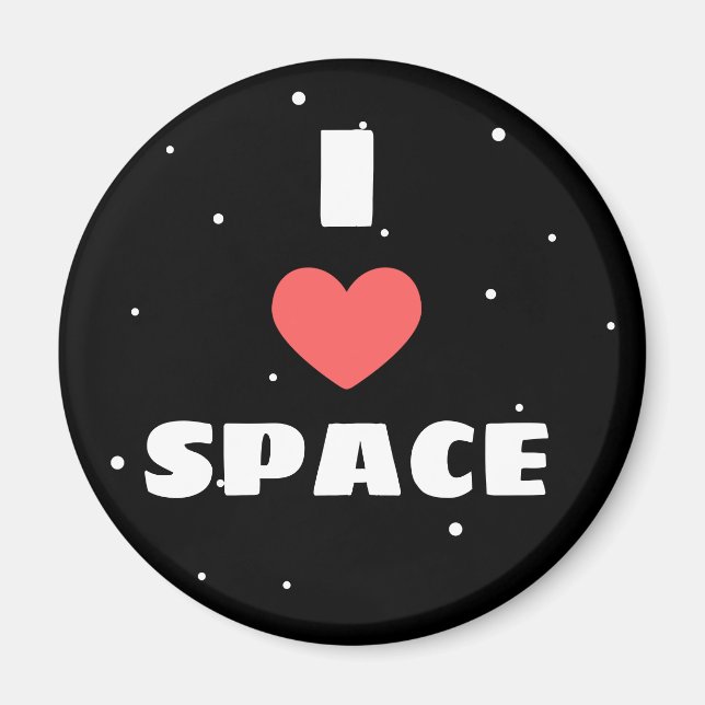 Imán Amo el espacio (Frente)