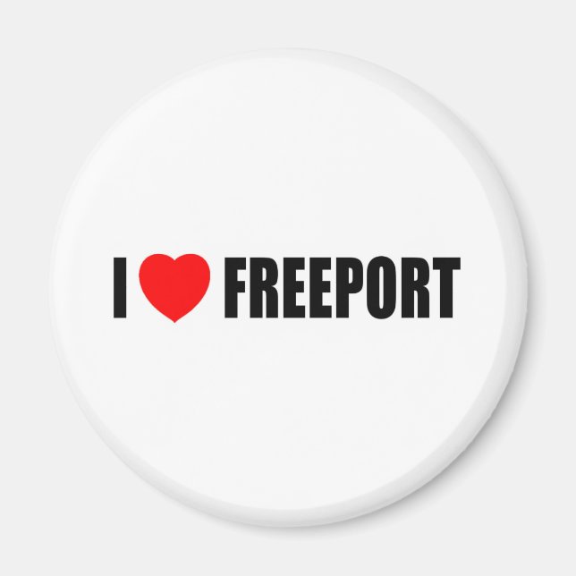 Imán Amo el Freeport (Frente)