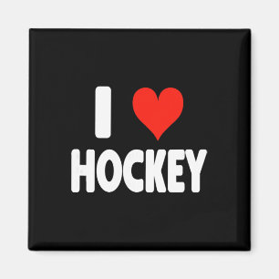 Imán Amo el hockey - Corazón Portero Delantero Mamá de