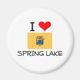 Imán Amo el lago New Jersey spring