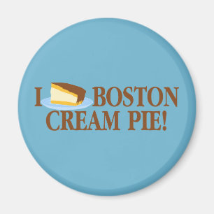 Imán Amo el muelle de la crema de Boston