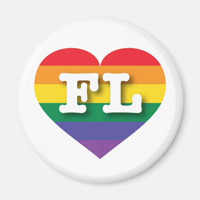 Imán Amo el Orgullo Gay de Florida (Frente)