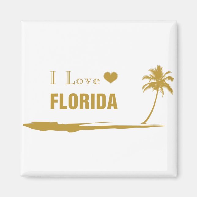 Imán Amo el oro de Florida (Frente)