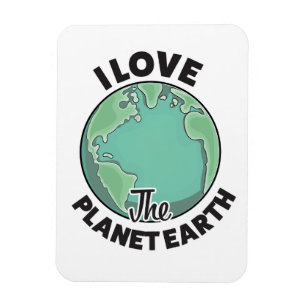 Imán Amo El Planeta Tierra