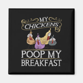 Imán Amo el pollo Pollinan mi desayuno Pollos Granja