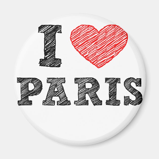 Imán Amo el sketch de París (Frente)