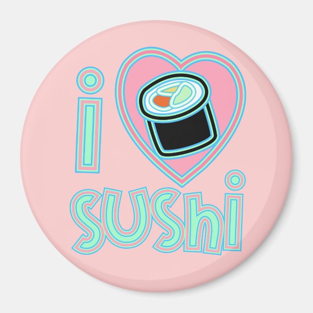 Imán Amo el sushi (Frente)
