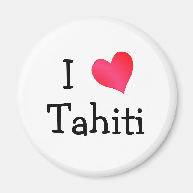 Imán Amo el Tahiti (Frente)