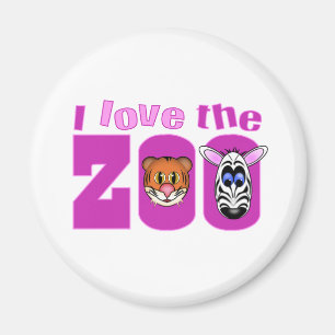 Imán Amo el zoológico