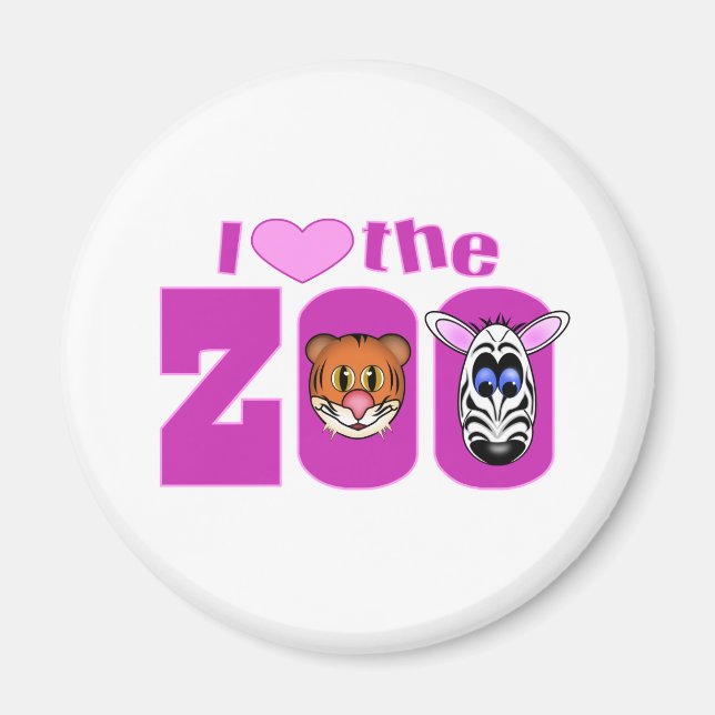 Imán Amo el zoológico (Frente)