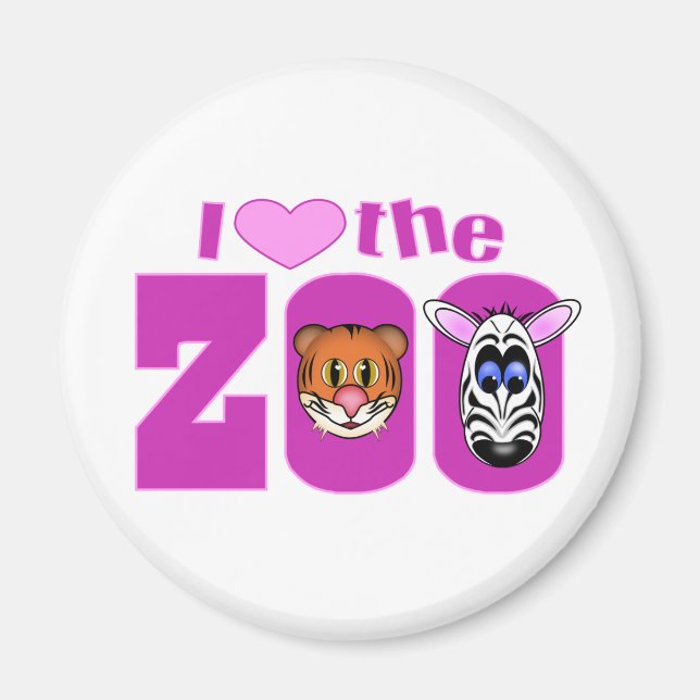 Imán Amo el zoológico (Frente)