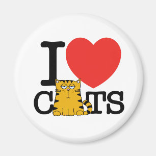 Imán Amo gatos