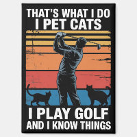 Amo Gatos Juegan Golf & Conocen Cosas Gato Golfist
