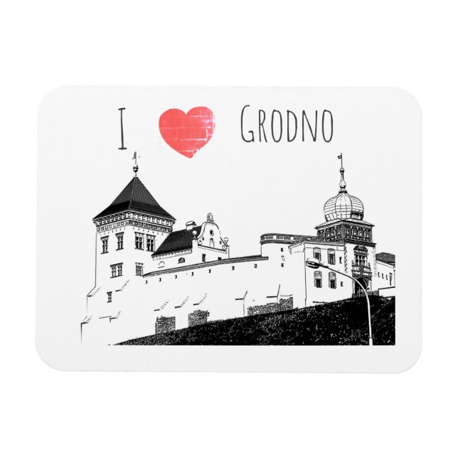 Imán Amo Grodno Belarus Architecture Sketch Castle (Horizontal)