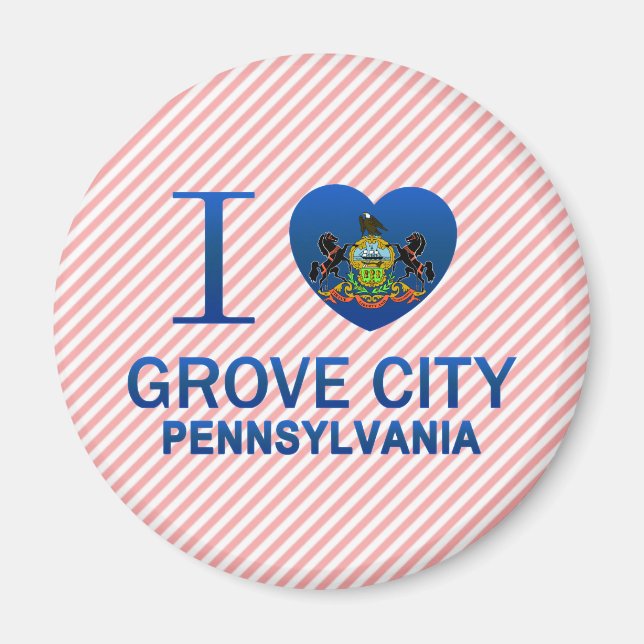 Imán Amo Grove City, PA (Frente)