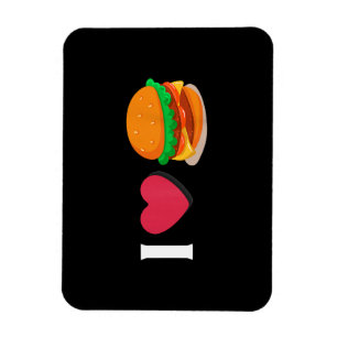 Imán Amo Hamburguesa Hamburguesa Con Queso Comer Insalu