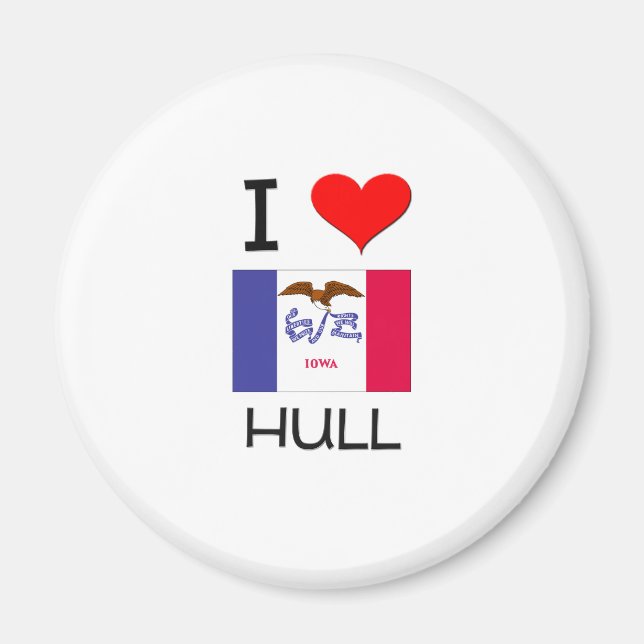 Imán Amo HULL Iowa (Frente)