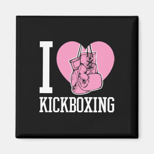 Imán Amo Kickboxing Corazón Divertido Lindo Boxeo Artes