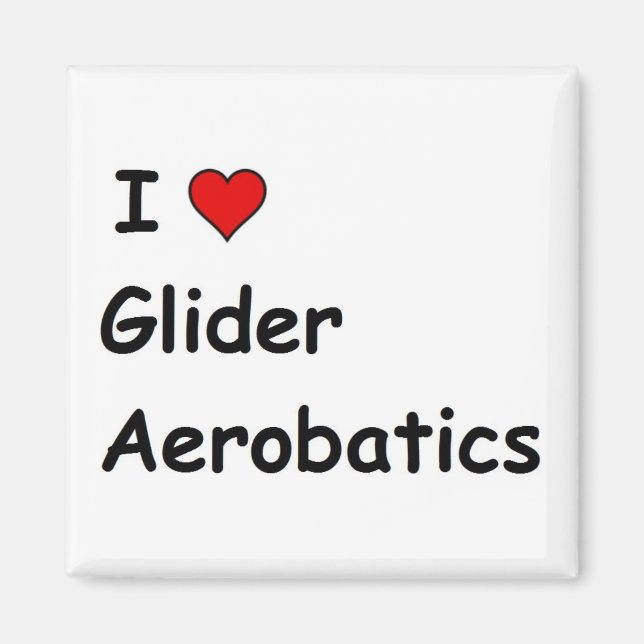 Imán Amo la Aerobacía Glider (Frente)