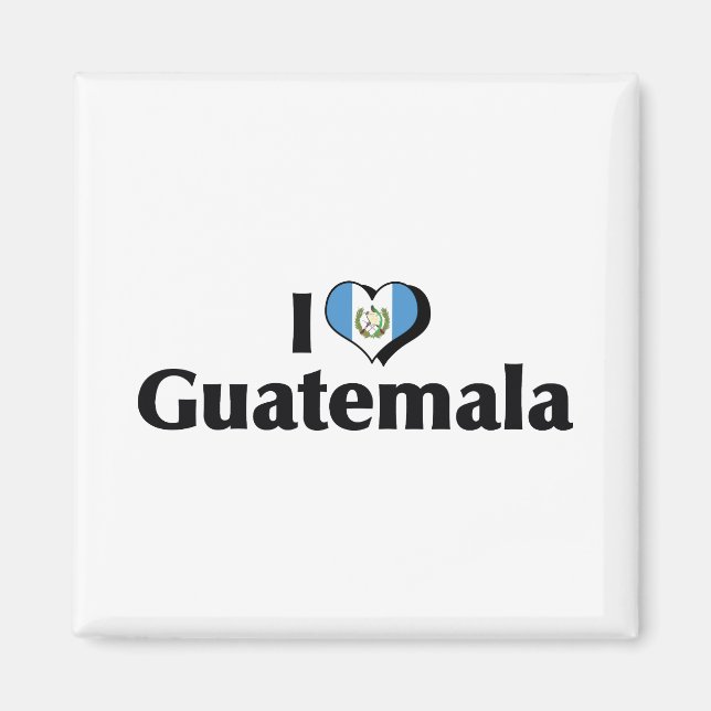 Imán Amo la bandera de Guatemala (Frente)