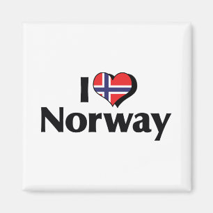 Imán Amo la bandera de Noruega