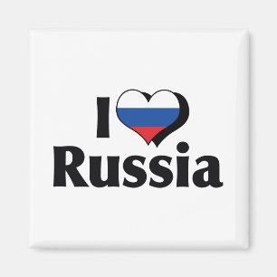 Imán Amo la bandera de Rusia