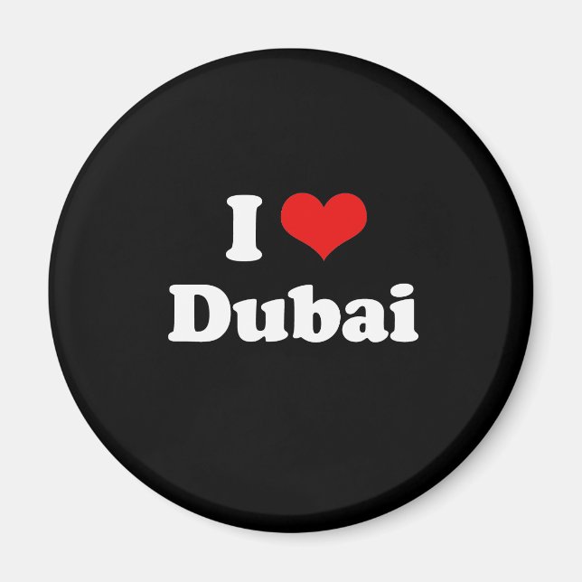 Imán Amo la camiseta de Dubai (Frente)