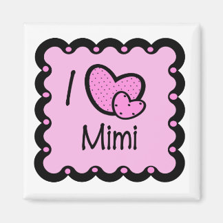 Imán Amo La Camiseta De Mimi Cute