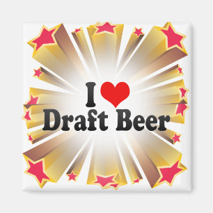 Imán Amo la cerveza de barril