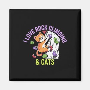 Imán Amo La Escalada En Roca Y El Gato Ama A Los Gatos
