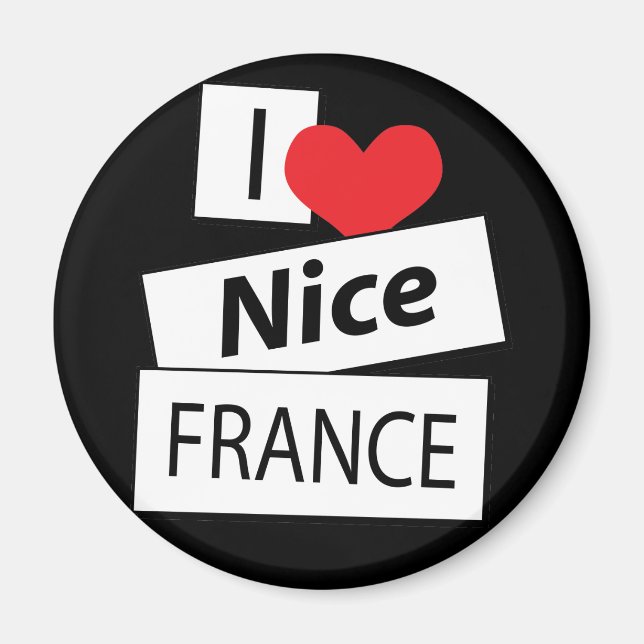 Imán Amo la Francia bonita (Frente)