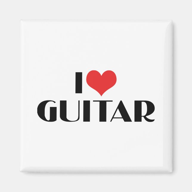 Imán Amo la guitarra (Frente)