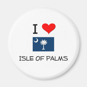 Imán Amo la isla de las palmas Carolina del Sur