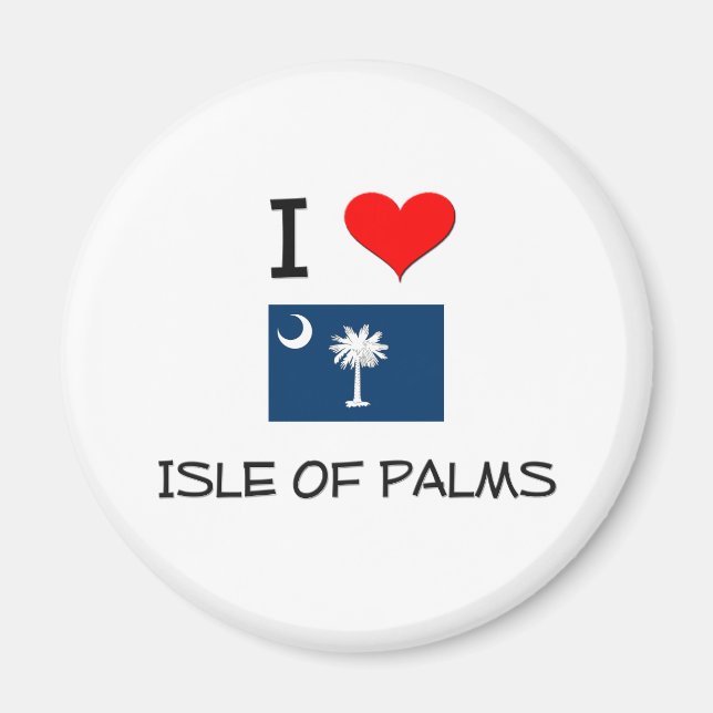 Imán Amo La Isla De Las Palmas Carolina Del Sur (Frente)