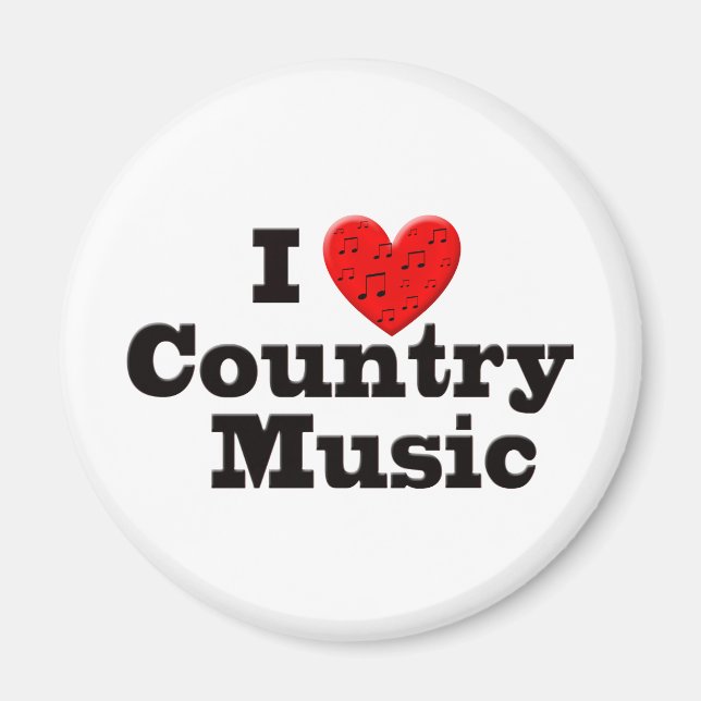 Imán Amo la música country (Frente)