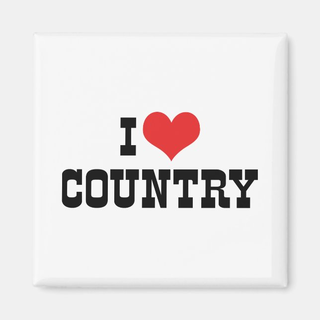 Imán Amo la música country (Frente)
