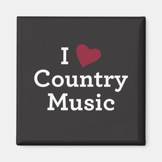 Imán Amo la música country (Frente)