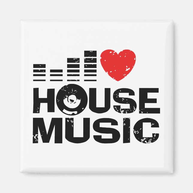 Imán Amo la música de House (Frente)