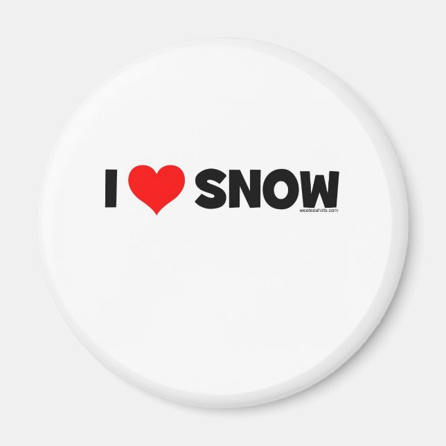 Imán Amo La Nieve (Frente)